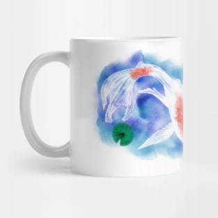 Watercolor White Goldfish Mug